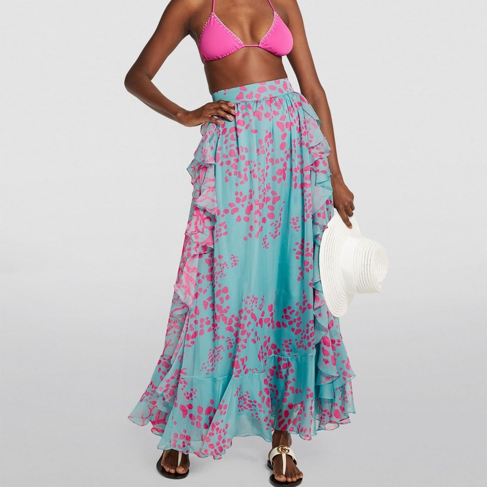 NWT PatBo coral maxi skirt